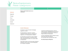 Tablet Screenshot of naturheilpraxis-wegmann.de